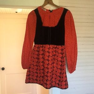 Vintage Bavarian sweetheart dress